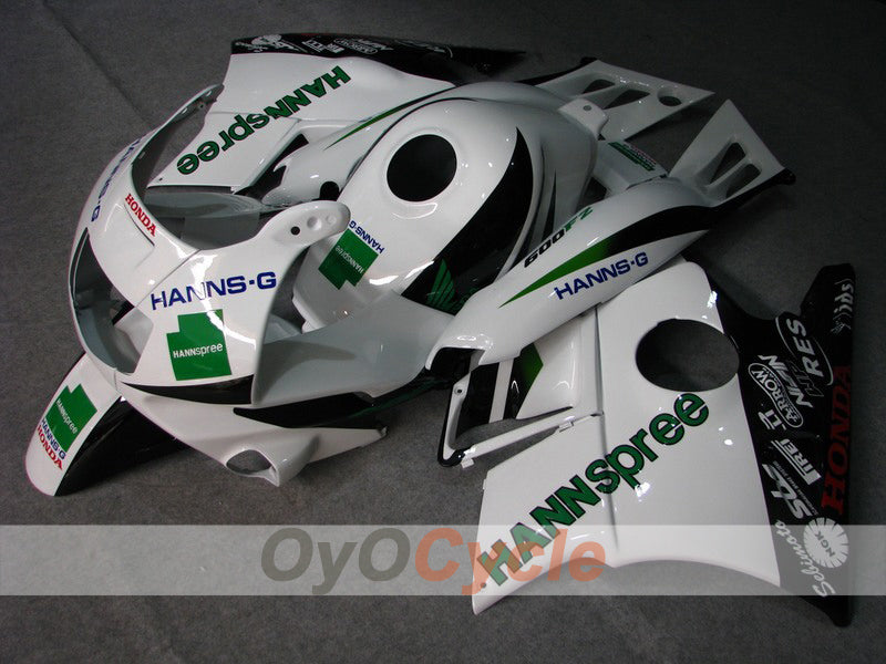 Fairing kit for 91-94 Honda CBR600 F2 - White, Black - HANN Spree #OYO87903063 Main image