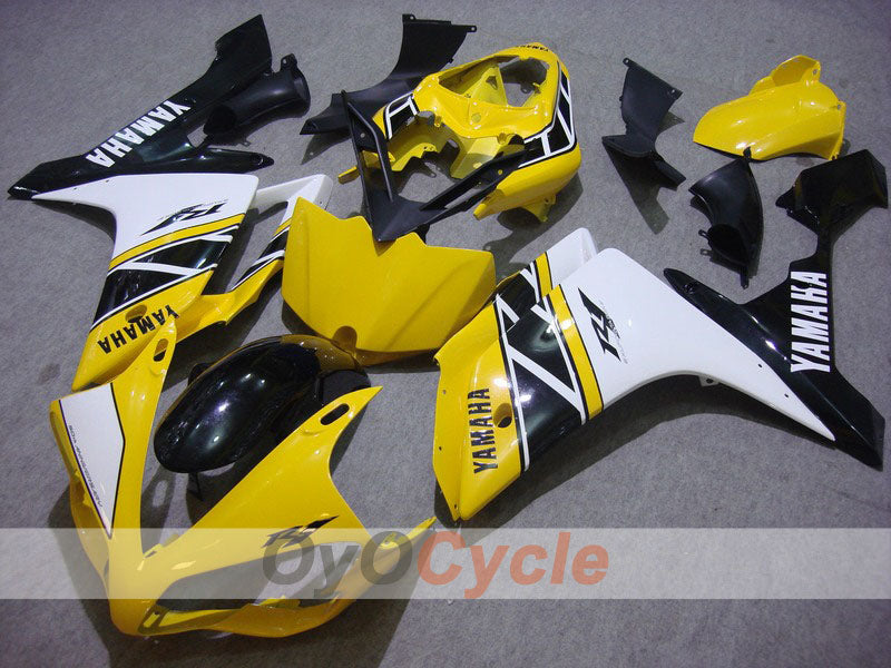Injection Fairing kit for 07-08 YZF-R1 - Yellow, Black - Factory Style #OYO87900871 Main image