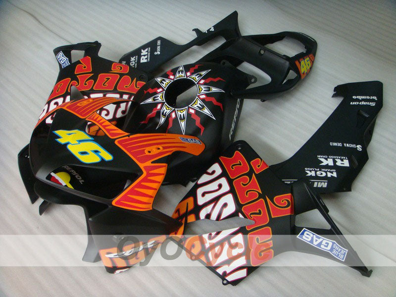 Injection Fairing kit for 05-06 CBR600RR - Black, Matte - Rossi #OYO87900343 Main image