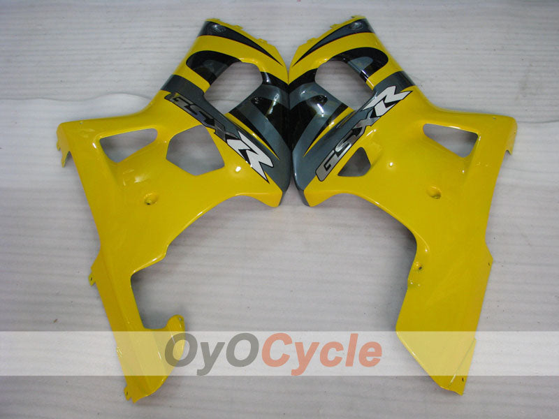 Injection Fairing kit for 01-03 GSX R600 - Yellow, Black - Factory Style #OYO87905093