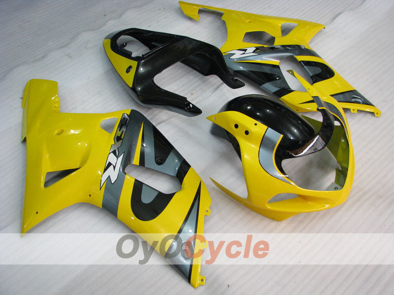 Injection Fairing kit for 00-03 GSX R750 - Yellow, Black - Factory Style #OYO87905148 Secondary image