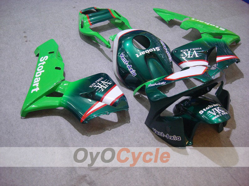 Injection Fairing kit for 03-04 CBR600RR - Green - Stobart #OYO87902562 Main image