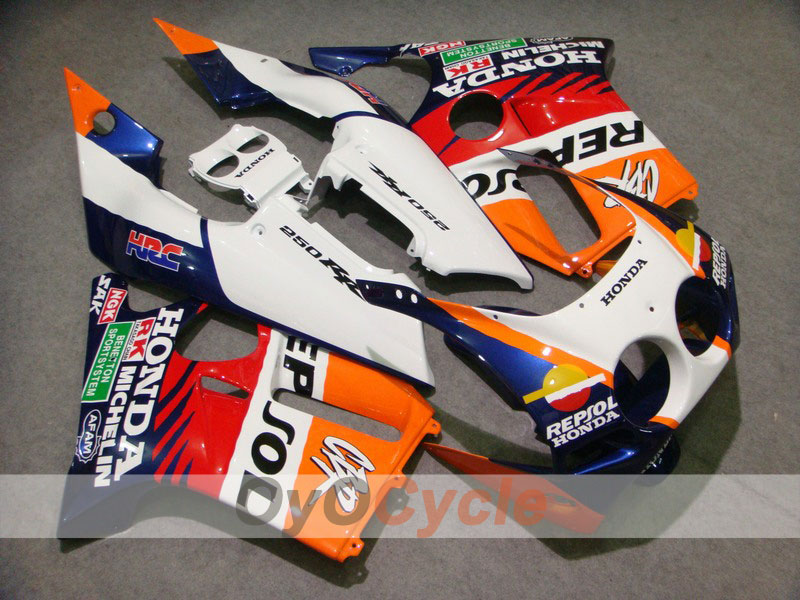 Injection Fairing kit for 88-89 CBR250RR - Red, White - Repsol #OYO87902907