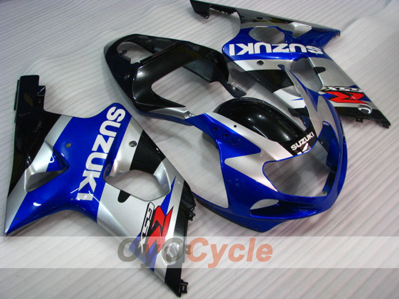 Injection Fairing kit for 00-02 GSX R1000 - White, Black - Factory Style #OYO87905129 Main image