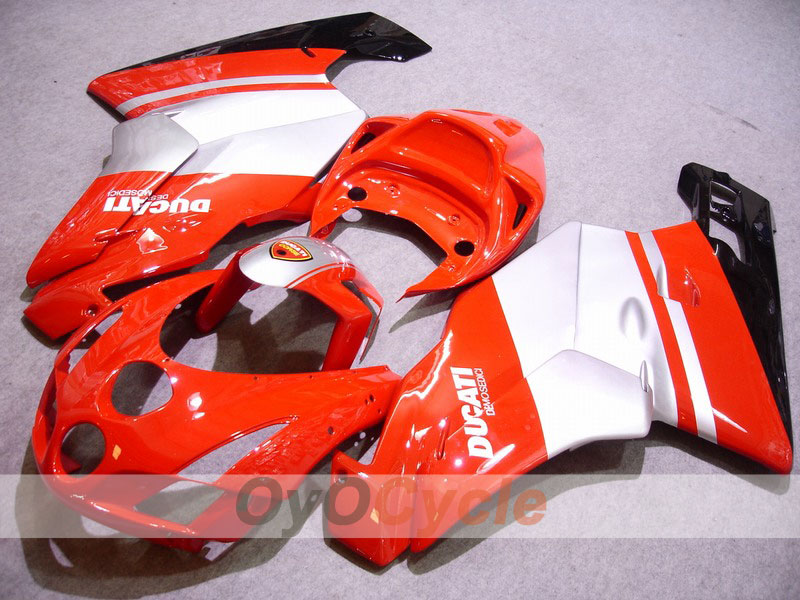 Injection Fairing kit for 03-04 Ducati 999 - Orange, Silver - Factory Style #OYO87902359 Main image