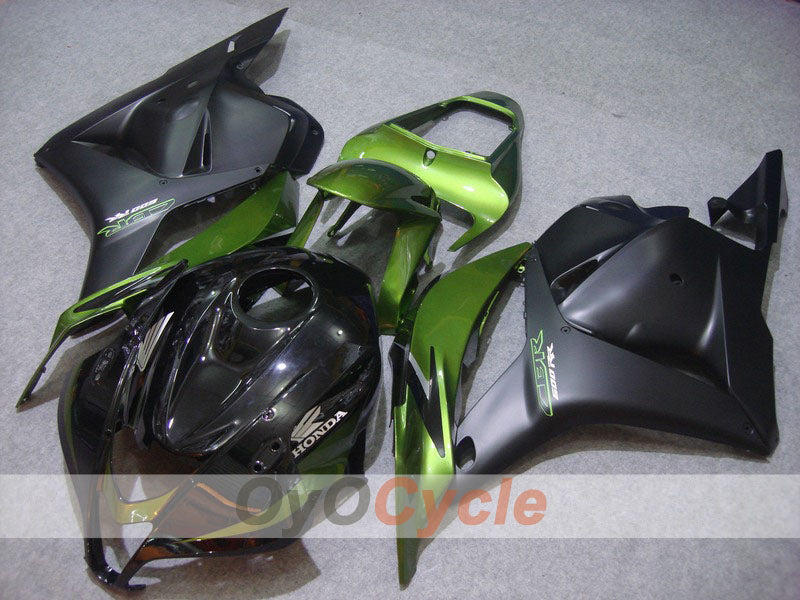 Injection Fairing kit for 09-12 CBR600RR - Green, Black, Matte - Factory Style #OYO87900453 Main image