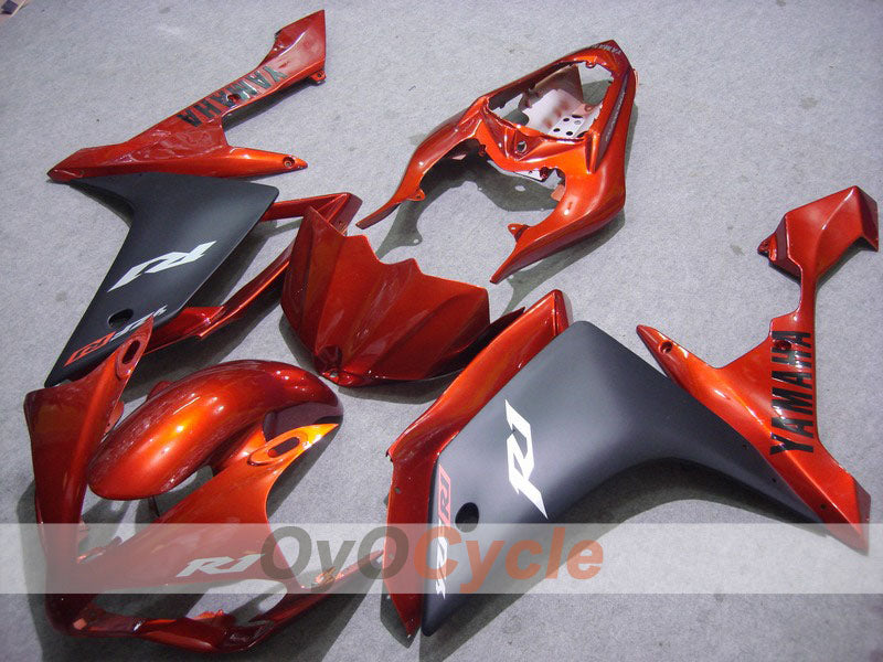 Injection Fairing kit for 07-08 YZF-R1 - Red, Black, Matte - Factory Style #OYO87900872 Main image