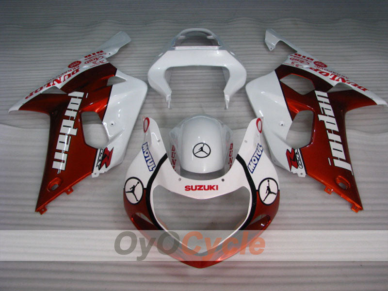 Injection Fairing kit for 01-03 GSX R600 - Red, White - MOTUL #OYO87905090 Secondary image