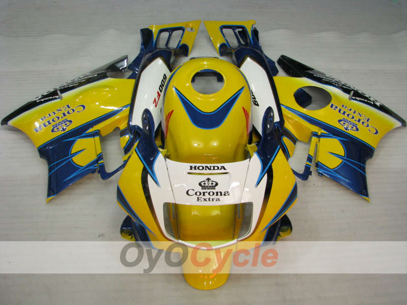 Fairing kit for 91-94 Honda CBR600 F2 - Yellow, Blue - Corona #OYO87903050 Secondary image