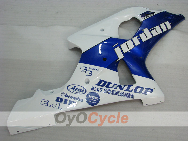Injection Fairing kit for 00-02 GSX R1000 - Blue, White - DUNLOP #OYO87905218