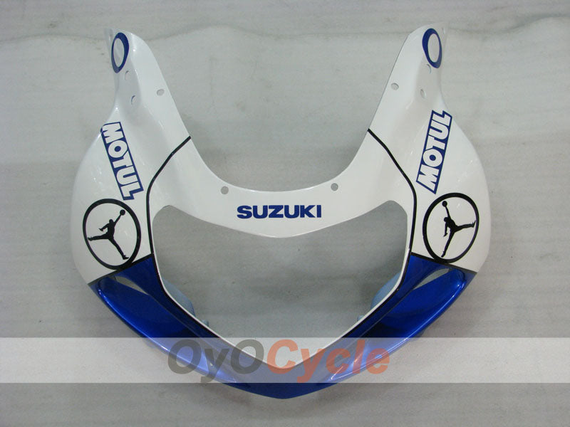 Injection Fairing kit for 00-02 GSX R1000 - Blue, White - DUNLOP #OYO87905218