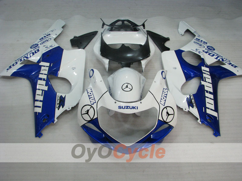 Injection Fairing kit for 00-02 GSX R1000 - Blue, White - DUNLOP #OYO87905218 Secondary image