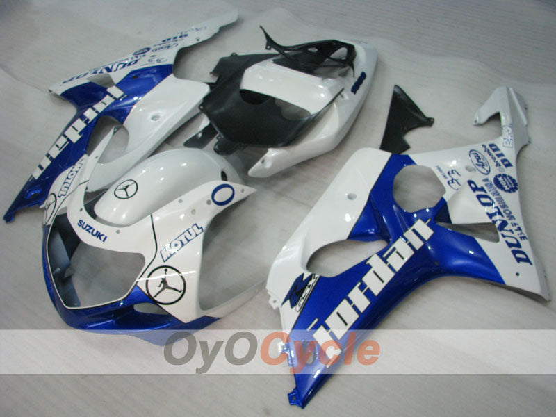 Injection Fairing kit for 00-02 GSX R1000 - Blue, White - DUNLOP #OYO87905218