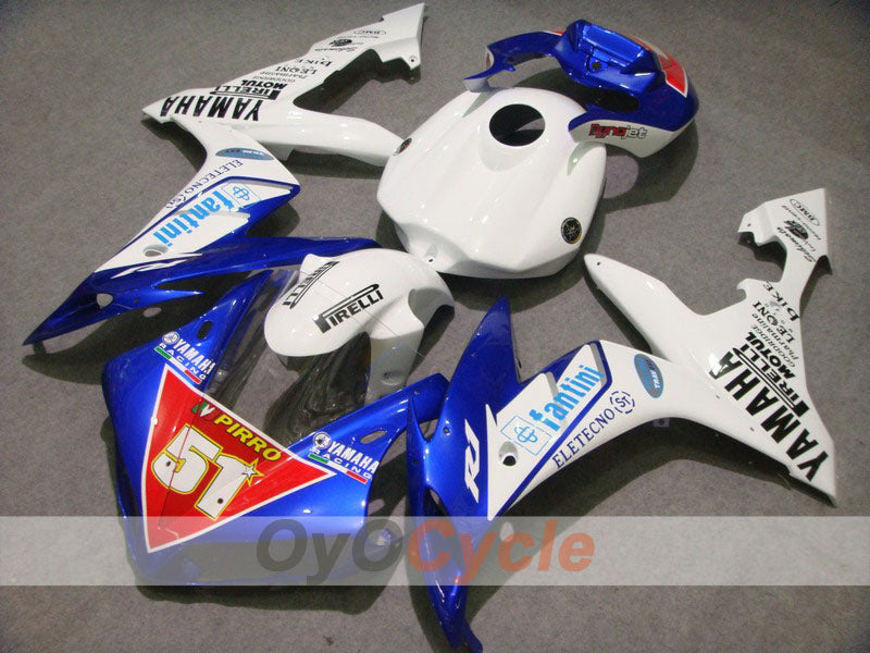 Injection Fairing kit for 04-06 YZF-R1 - Blue, White - Factory Style, MOTUL #OYO87900847