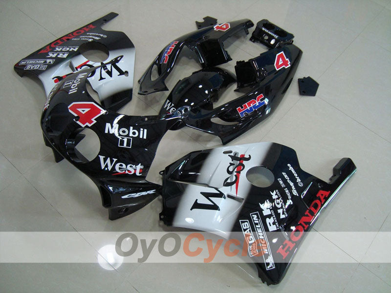 Injection Fairing kit for 90-94 CBR250RR - White, Black - West #OYO87902974