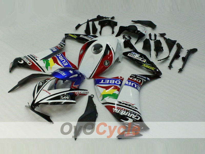 Injection Fairing kit for 12-16 CBR1000RR - White, Black - Lee #OYO87902788 Main image