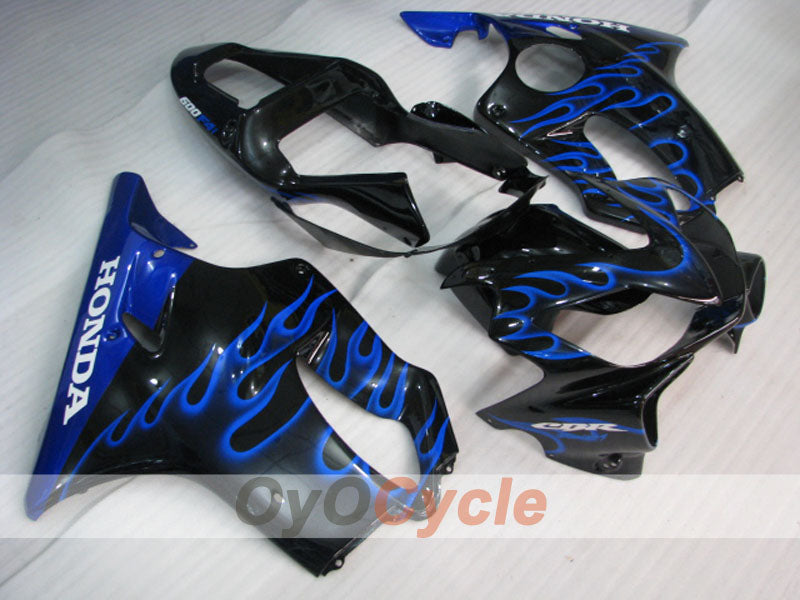 Injection Fairing kit for 01-03 CBR600F4i - Blue, Black - Flame #OYO87900150