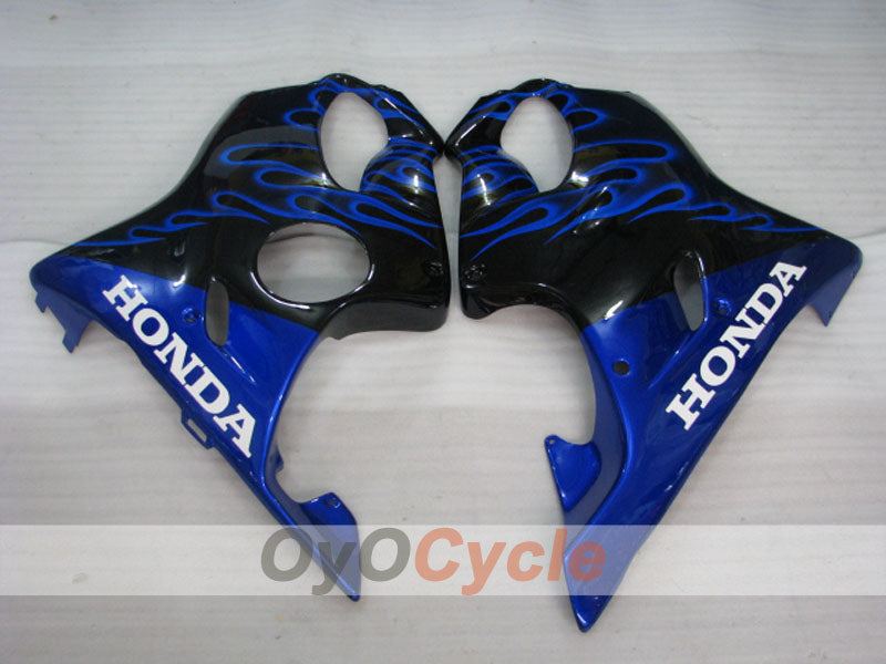 Injection Fairing kit for 01-03 CBR600F4i - Blue, Black - Flame #OYO87900150