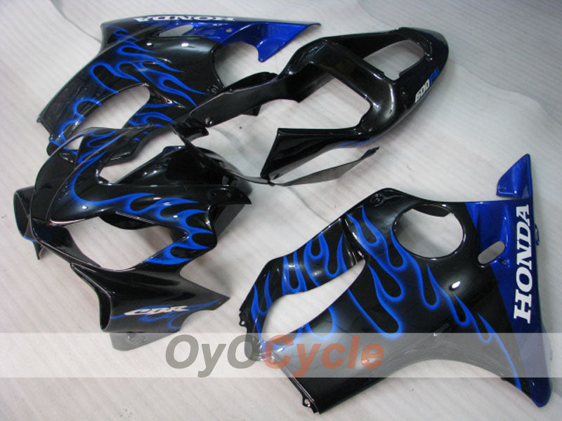 Injection Fairing kit for 01-03 CBR600F4i - Blue, Black - Flame #OYO87900150