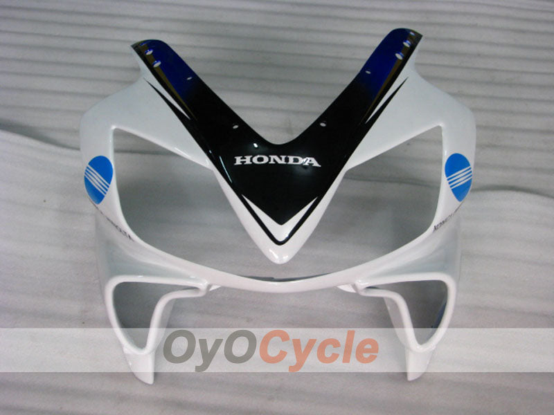 Injection Fairing kit for 01-03 CBR600F4i - White, Black - Konica Minolta, MICHELIN #OYO87900159