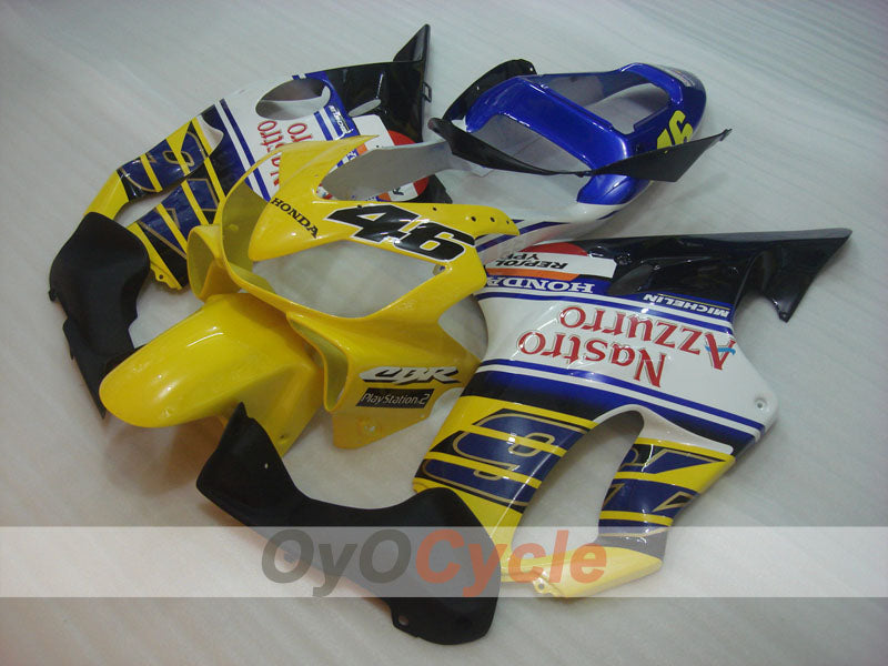 Injection Fairing kit for 01-03 CBR600F4i - Yellow, White - MICHELIN, Nastro Azzurro #OYO87900165 Secondary image