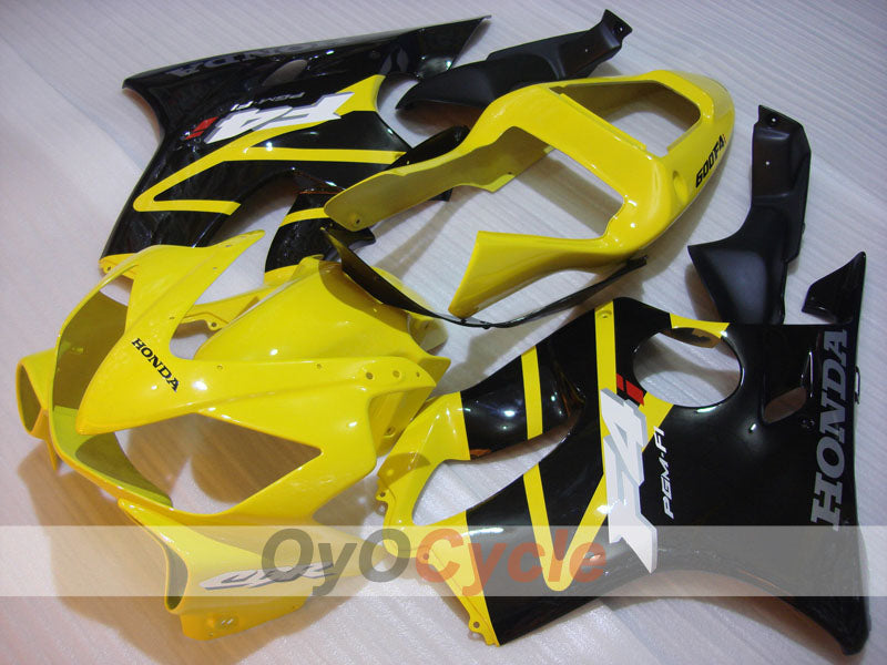 Injection Fairing kit for 01-03 CBR600F4i - Yellow, Black, Pink - Factory Style #OYO87900182 Main image