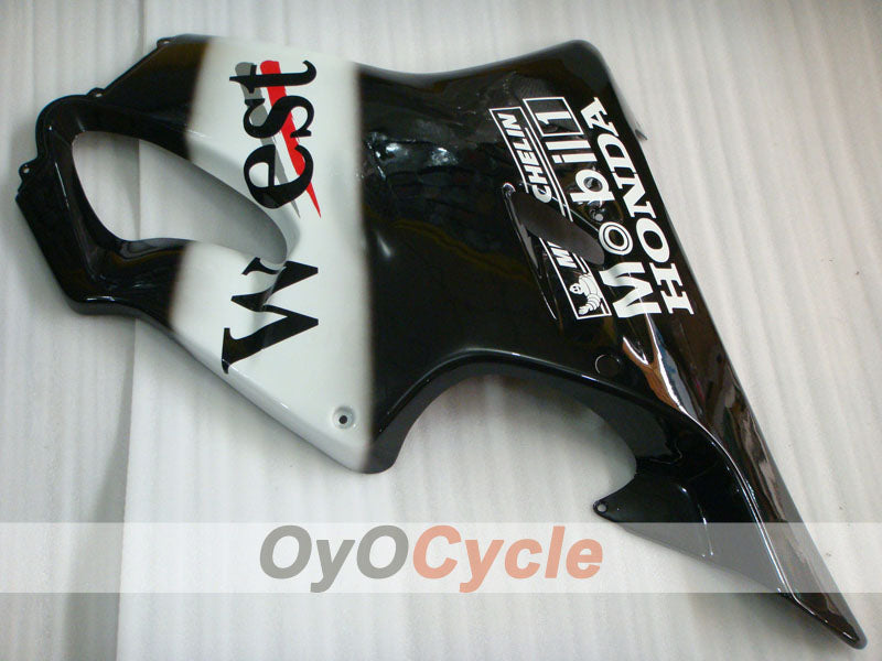 Injection Fairing kit for 01-03 CBR600F4i - White, Black - MICHELIN, West #OYO87900194