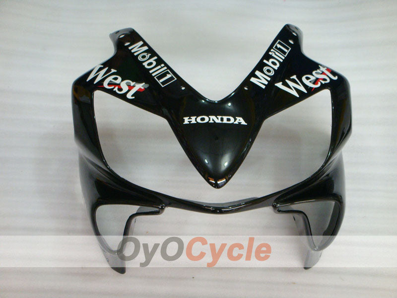 Injection Fairing kit for 01-03 CBR600F4i - White, Black - MICHELIN, West #OYO87900194