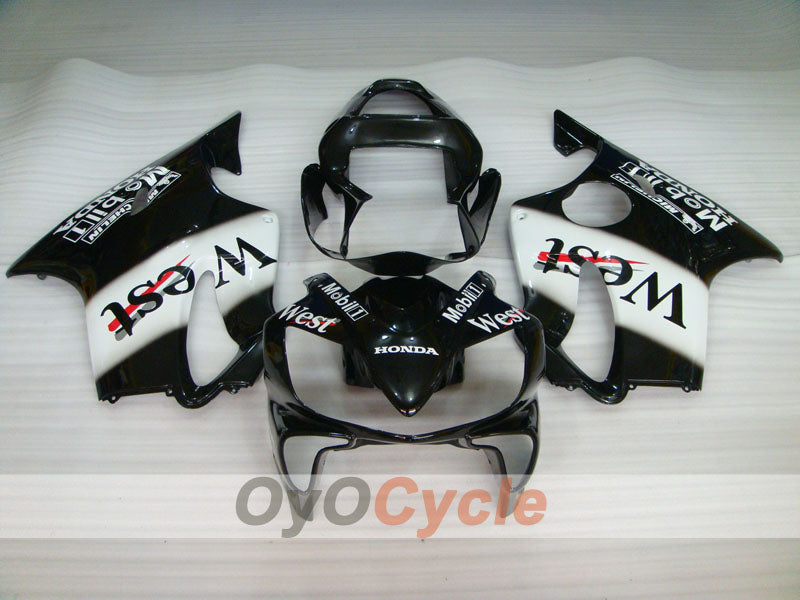 Injection Fairing kit for 01-03 CBR600F4i - White, Black - MICHELIN, West #OYO87900194 Secondary image