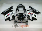 Injection Fairing kit for 01-03 CBR600F4i - White, Black - MICHELIN, West #OYO87900194