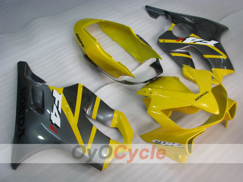 Injection Fairing kit for 04-07 CBR600F4i - Yellow, Grey - Factory Style #OYO87900211 Main image