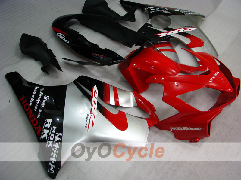 Injection Fairing kit for 04-07 CBR600F4i - Red, Black - Factory Style #OYO87900213 Main image