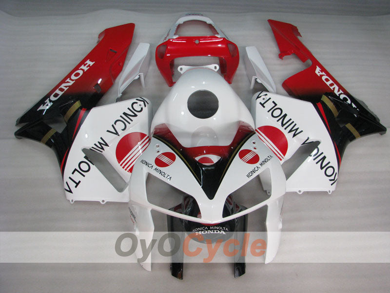 Injection Fairing kit for 05-06 CBR600RR - Red, White - Konica Minolta #OYO87900257 Secondary image