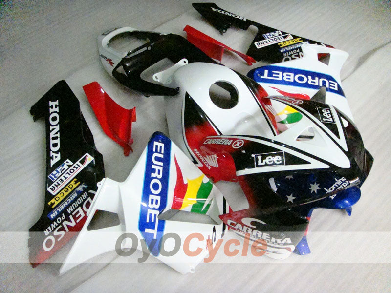 Injection Fairing kit for 05-06 CBR600RR - Multicolour - Eurobet, Lee, MICHELIN #OYO87900267 Main image