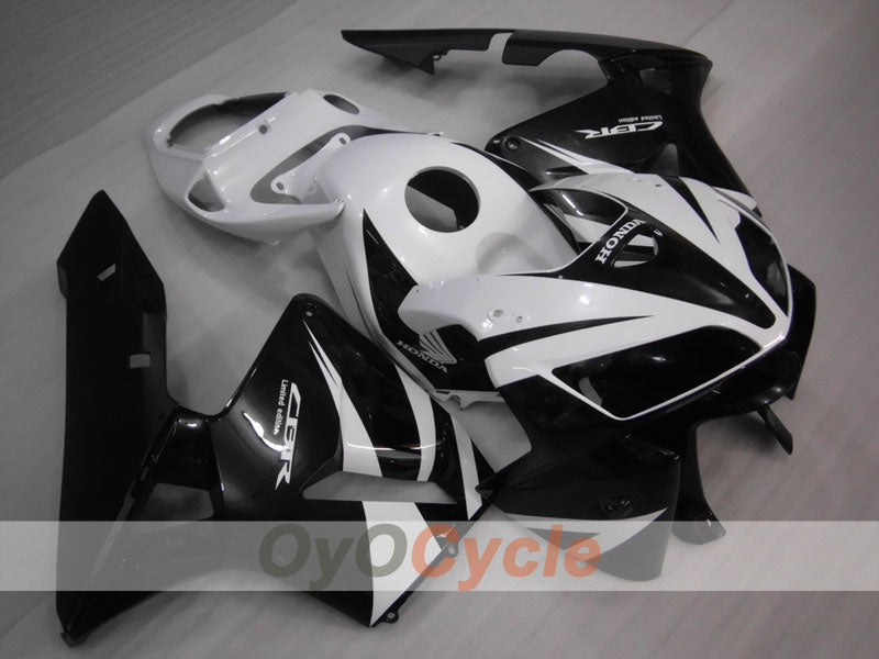 Injection Fairing kit for 05-06 CBR600RR - White, Black - Factory Style #OYO87900291