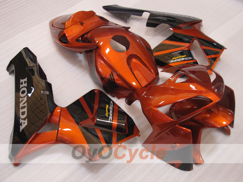 Injection Fairing kit for 05-06 CBR600RR - Orange, Black - Factory Style #OYO87900297 Main image