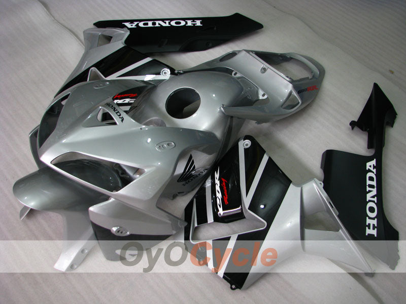 Injection Fairing kit for 05-06 CBR600RR - Black, Silver - Factory Style #OYO87900315 Secondary image