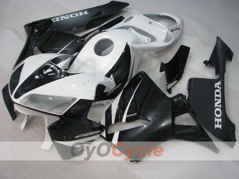 Injection Fairing kit for 05-06 CBR600RR - White, Black - Factory Style #OYO87900320
