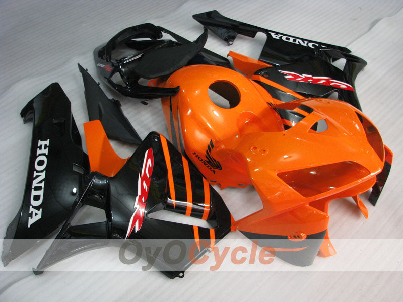 Injection Fairing kit for 05-06 CBR600RR - Orange, Black - Factory Style #OYO87900322 Main image
