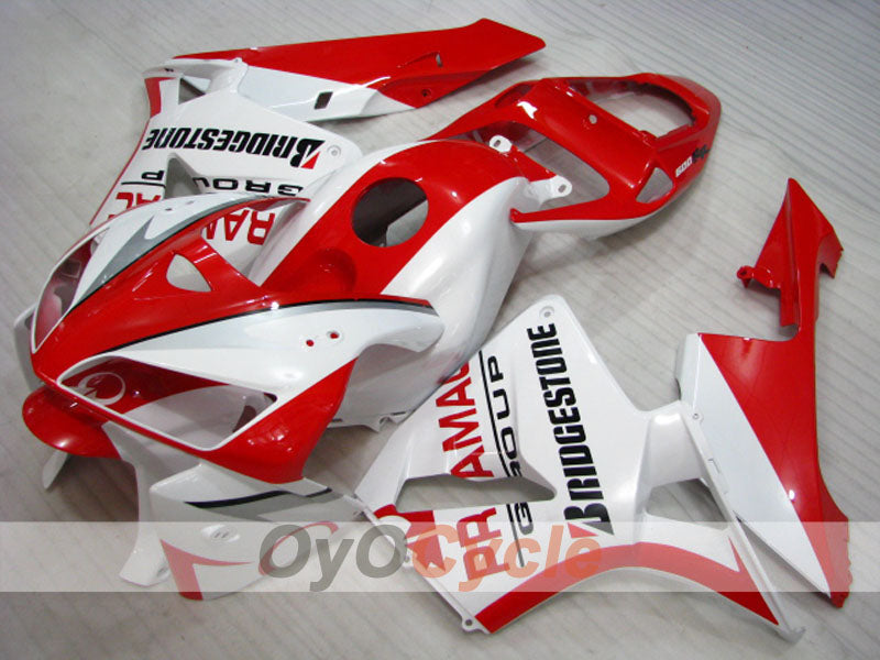 Injection Fairing kit for 05-06 CBR600RR - Red, White - PRAMAC #OYO87900324 Secondary image