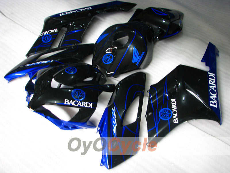 Injection Fairing kit for 04-05 CBR1000RR - Blue, Black - BACARDI #OYO87900464 Secondary image