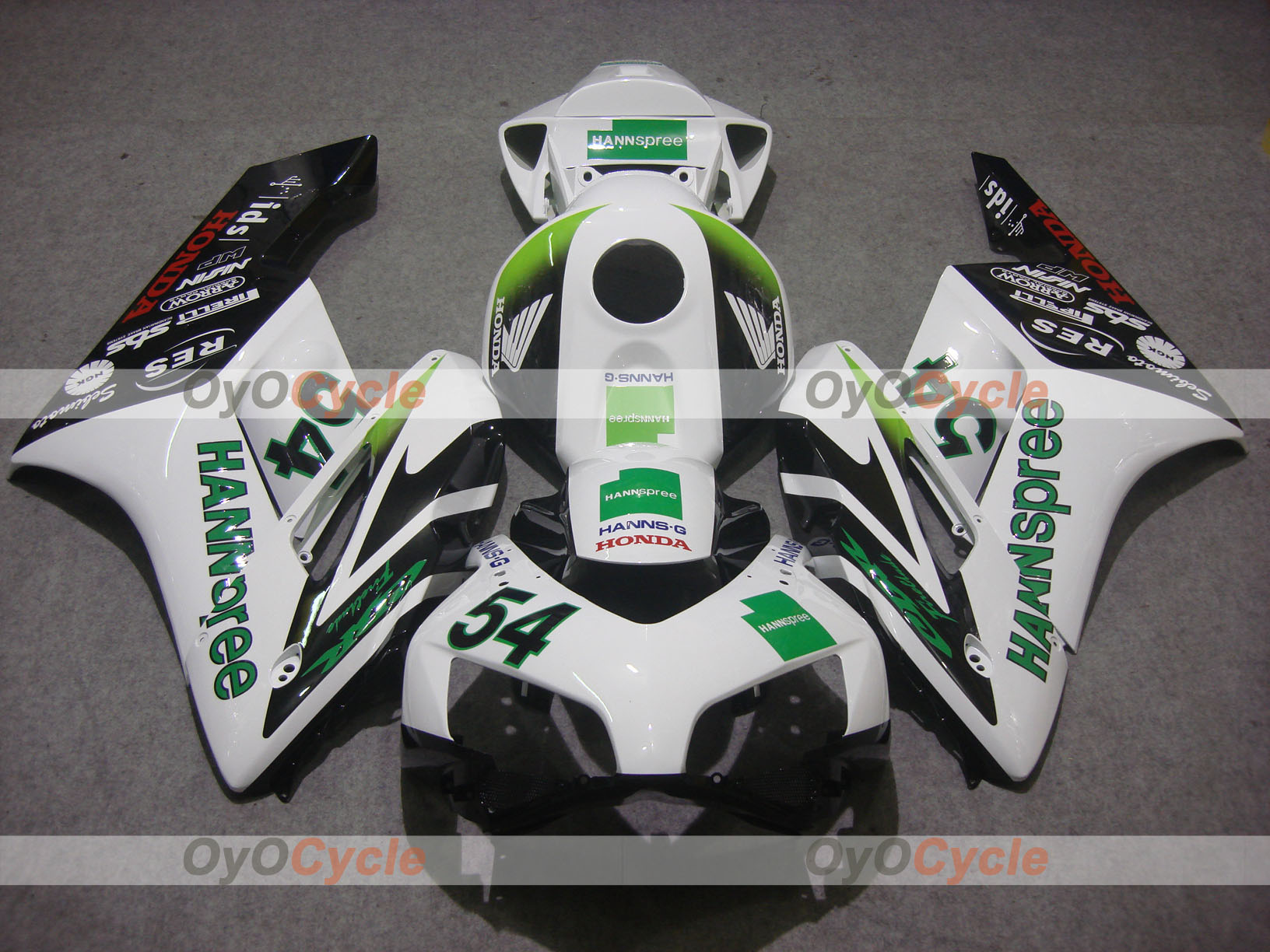 Injection Fairing kit for 04-05 CBR1000RR - White, Black - HANN Spree #OYO87900495 Secondary image