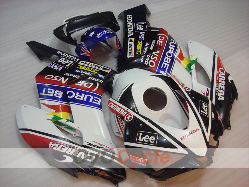 Injection Fairing kit for 04-05 CBR1000RR - White, Black - Lee #OYO87900501