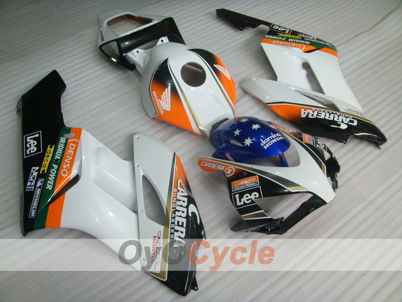 Injection Fairing kit for 04-05 CBR1000RR - White, Black - CARRERA, Lee #OYO87900505