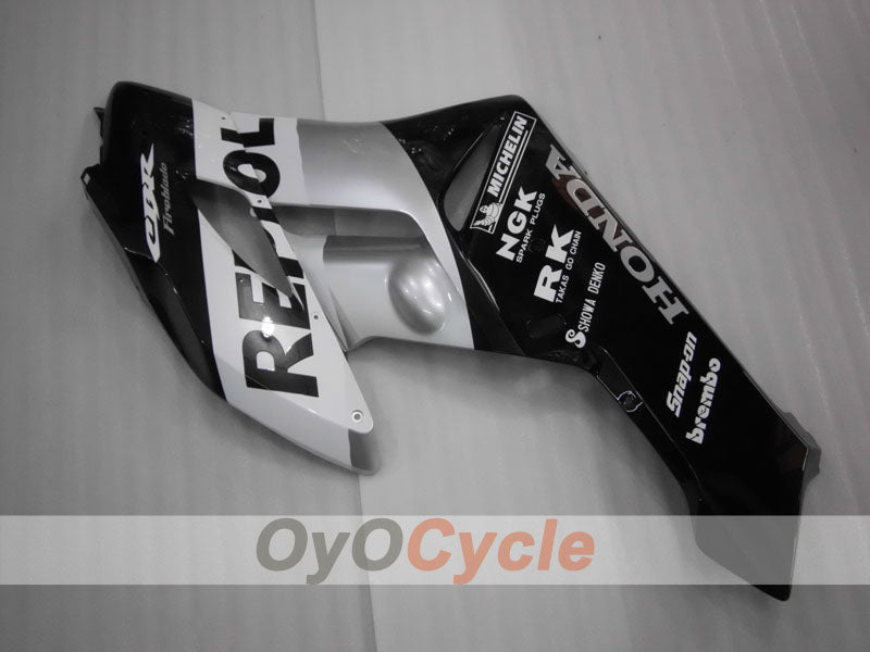 Injection Fairing kit for 04-05 CBR1000RR - Black, Silver - Repsol #OYO87900532