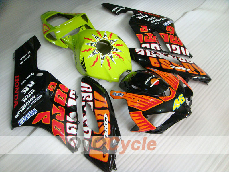Injection Fairing kit for 04-05 CBR1000RR - Cyan, Black - Rossi #OYO87900542 Main image