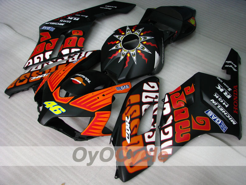 Injection Fairing kit for 04-05 CBR1000RR - Orange, Black, Matte - Rossi #OYO87900543
