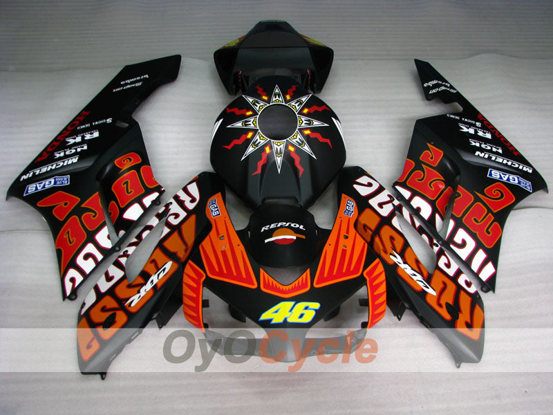 Injection Fairing kit for 04-05 CBR1000RR - Orange, Black, Matte - Rossi #OYO87900543