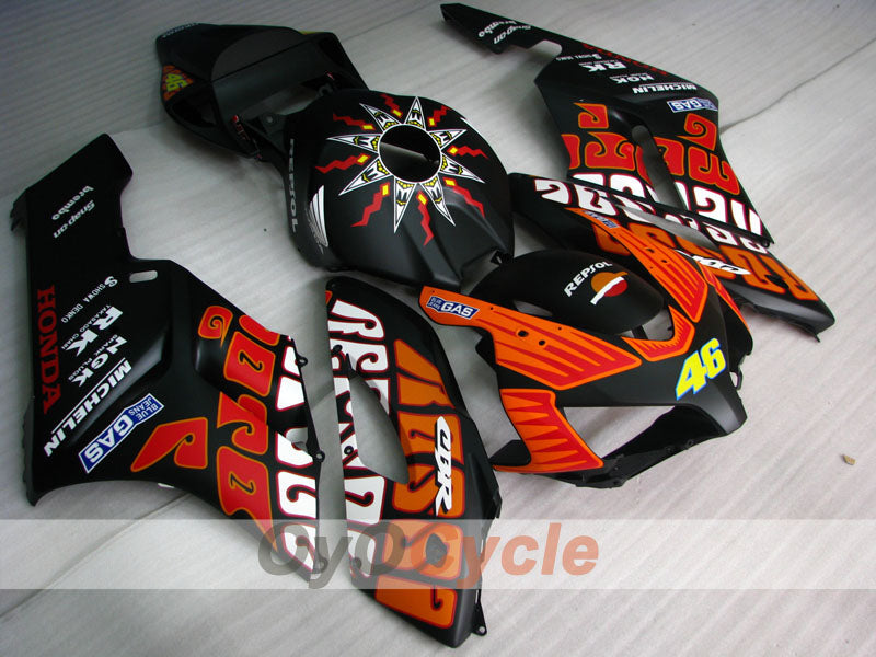 Injection Fairing kit for 04-05 CBR1000RR - Orange, Black, Matte - Rossi #OYO87900543