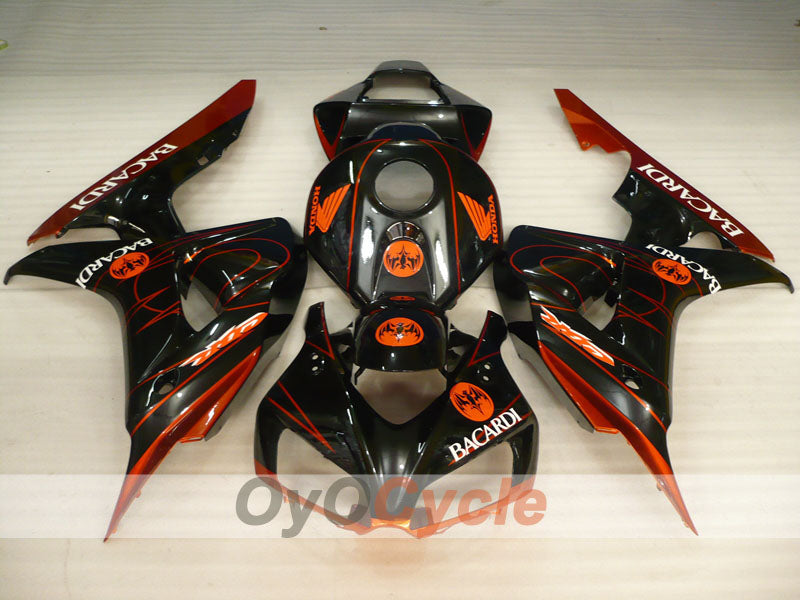 Injection Fairing kit for 06-07 CBR1000RR - Orange, Black - BACARDI #OYO87900549 Secondary image